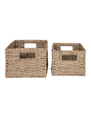 Bacs Rectangulaires Venoso - Panier en herbe de mer, set de 2 - 4401395 - House Nordic