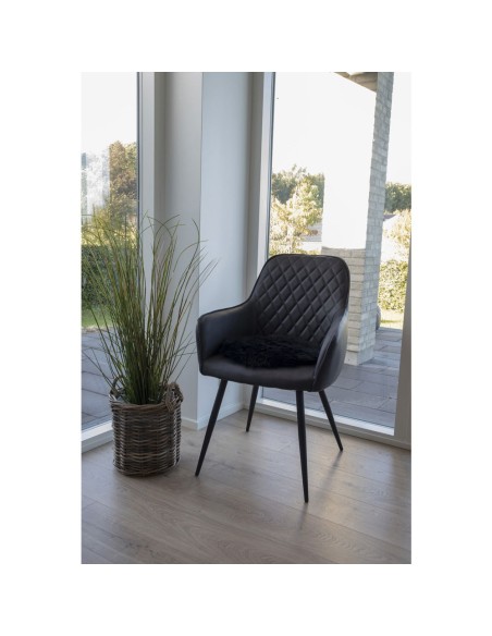 Siège en Peau de Mouton - Lambskin noir 35 cm - 3981014 - House Nordic