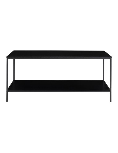 Meuble TV Vita - Cadre noir et deux étagères noires 100 x 36 x 45 cm - 2501030 - House Nordic