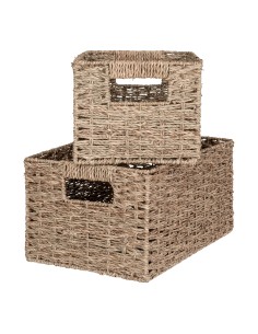 Bacs Rectangulaires Venoso - Panier en herbe de mer, set de 2 - 4401395 - House Nordic 2