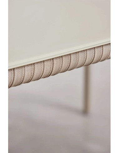 Table à manger rectangulaire 160x90 cm en verre et aluminium Arhiza - Sklum