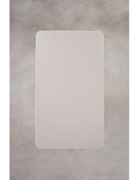 Table à manger rectangulaire 160x90 cm en verre et aluminium Arhiza - Sklum