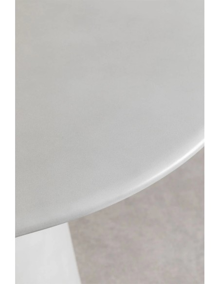 Table à manger ovale 220x95 cm en ciment Noemi - Sklum