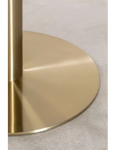 Table à manger ronde (Ø100 cm) Acier Briselda - Sklum