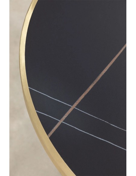 Table à manger ronde (Ø100 cm) Acier Briselda - Sklum