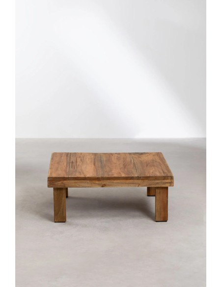 Table Basse en Bois Recyclé Devid 60x45 cm - Sklum