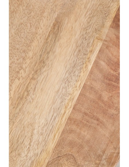 Table basse ronde Ø62 cm en bois de manguier et acier Ket - Sklum