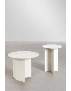 Table d'appoint ronde en acier Gromit - Sklum 2