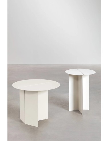 Table d'appoint ronde en acier Gromit - Sklum