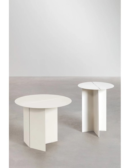 Table d'appoint ronde en acier Gromit - Sklum