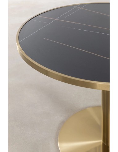 Table de bar ronde Ø100 cm en acier Briselda - Sklum