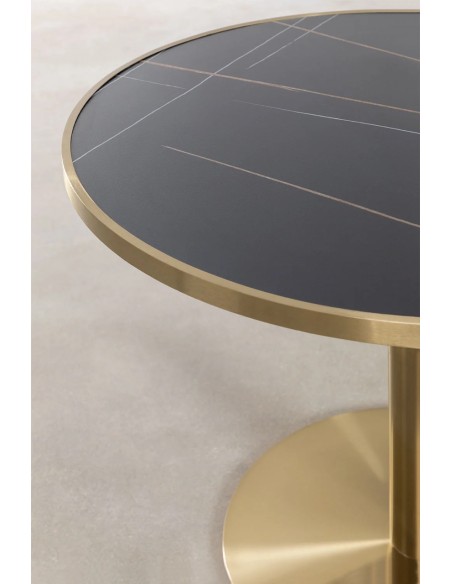 Table de bar ronde Ø100 cm en acier Briselda - Sklum