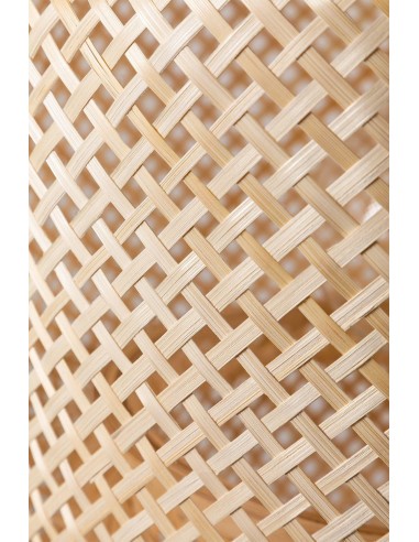 Lampe suspendue en bambou Ø45 cm Lexie Naturelle - Sklum