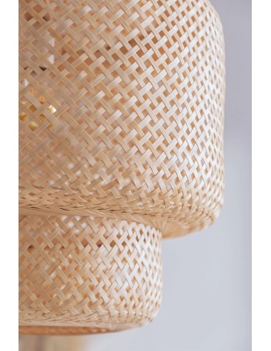 Lampe suspendue en bambou Ø45 cm Lexie Naturelle - Sklum