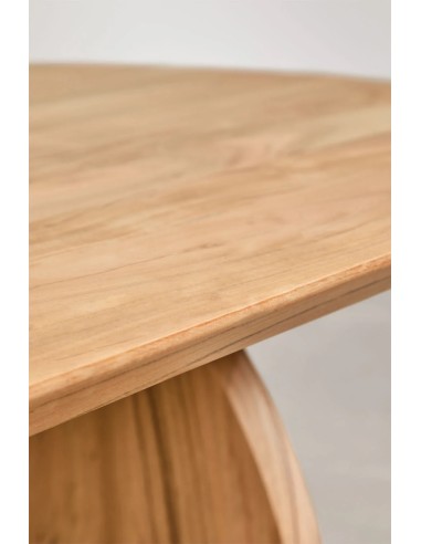 Table à manger ovale en bois d'acacia (200x100 cm) Bedum - Sklum