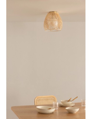 Plafonnier en rotin Tyrona - Sklum