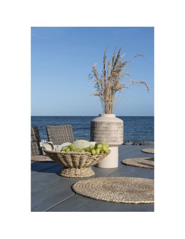 Plateau de Service PRUNA - Plateau rond en herbe de mer 30 x 11 cm - 4401526 - House Nordic