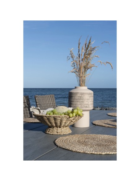 Plateau de Service PRUNA - Plateau rond en herbe de mer 30 x 11 cm - 4401526 - House Nordic