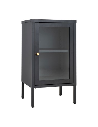 Cabinet Dalby - Avec porte en verre, noir - 3001046 - House Nordic