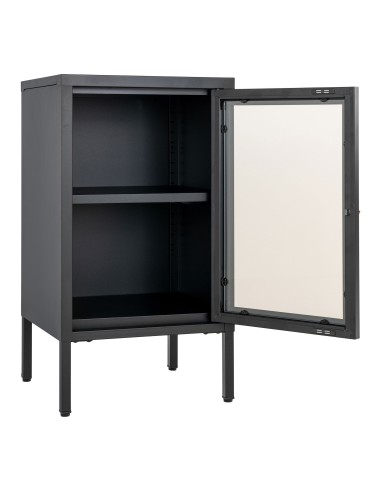 Cabinet Dalby - Avec porte en verre, noir - 3001046 - House Nordic