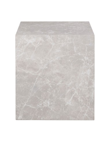 Table d'Appoint Prague - Aspect marbre beige 40 x 40 x 45 cm - 2102060 - House Nordic
