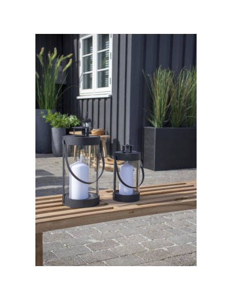 Lanternes BONDI - Ensemble de 2 lanternes rondes noires avec poignée - 6407460 - House Nordic