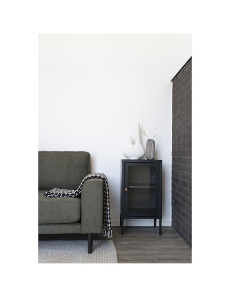 Cabinet Dalby - Avec porte en verre, noir - 3001046 - House Nordic