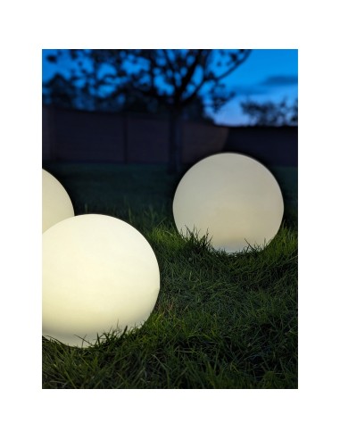 Lot de 3 lampes LIFTON - Blanches avec panneau solaire intégré - 6405160 - House Nordic