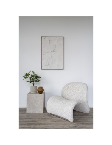 Table d'Appoint Prague - Aspect marbre beige 40 x 40 x 45 cm - 2102060 - House Nordic