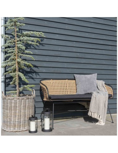 Lanternes BONDI - Ensemble de 2 lanternes rondes noires avec poignée - 6407460 - House Nordic