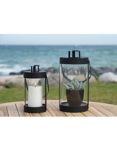 Lanternes BONDI - Ensemble de 2 lanternes rondes noires avec poignée - 6407460 - House Nordic