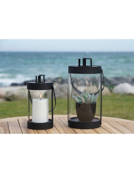 Lanternes BONDI - Ensemble de 2 lanternes rondes noires avec poignée - 6407460 - House Nordic