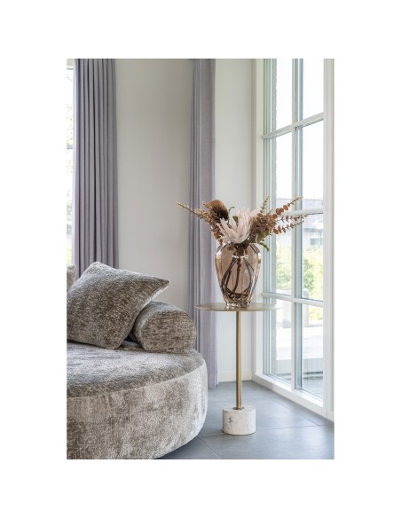 Bouquet King Protea - Fleurs artificielles bordeaux, 65 cm - 9501160 - House Nordic