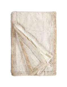 Plaid en Fausse Fourrure Polarwolf - Confort et Élégance 140 x 200 cm - 8721226200181 - Winterhome