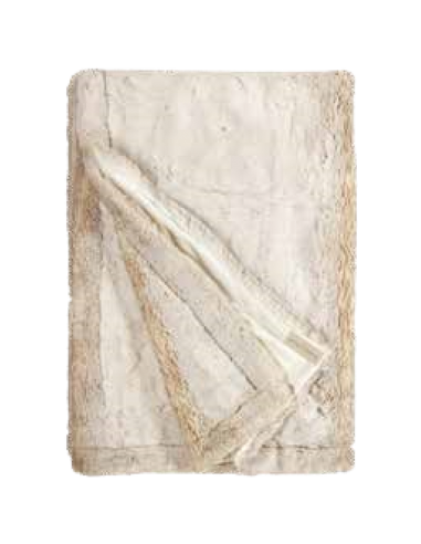 Plaid en Fausse Fourrure Polarwolf - Confort et Élégance 140 x 200 cm - 8721226200181 - Winterhome