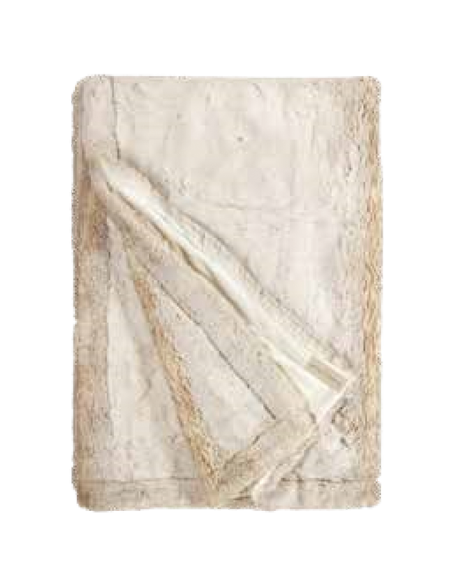 Plaid en Fausse Fourrure Polarwolf - Confort et Élégance 140 x 200 cm - 8721226200181 - Winterhome