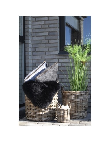 Ensemble de 4 Bacs Caor - Bacs ronds en kubu avec poignées - 4401070 - House Nordic