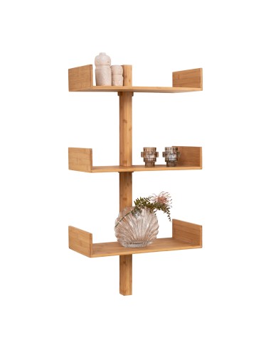 Étagère VILLA - Murale en bambou, naturelle, 50 x 102 cm - 4292242 - House Nordic