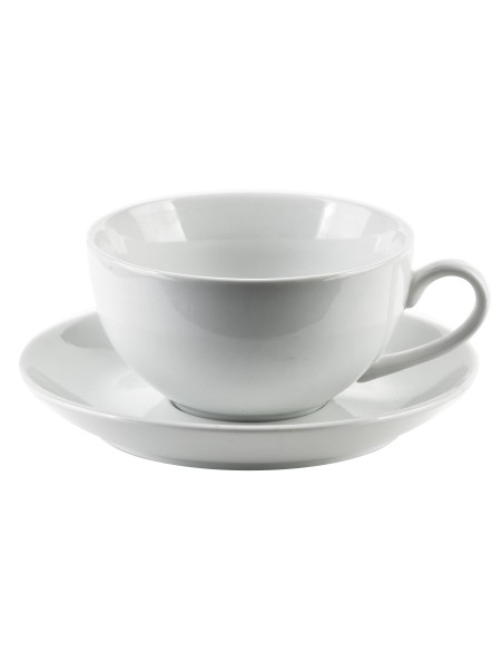 Filiżanka ze spodkiem BASIC - 220 ml, 14,5 x 11 x 6,5 cm, pour les moments de détente - HTNA9301 - Mondex