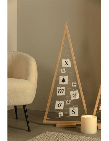 Arbre de Noël en bois de pin Elwood - Sklum