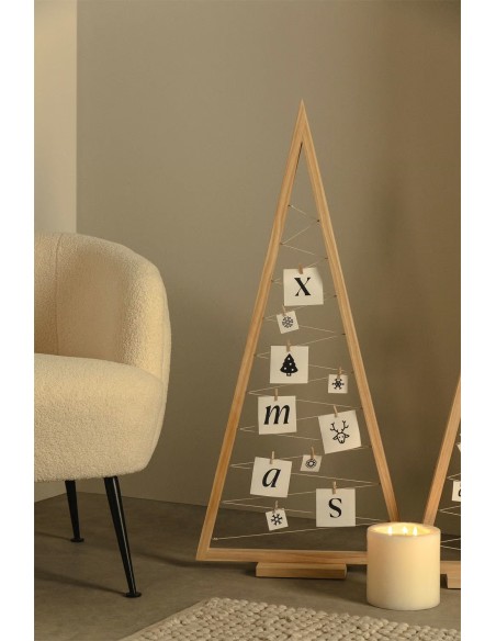 Arbre de Noël en bois de pin Elwood - Sklum