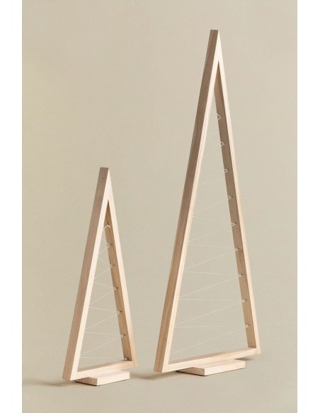 Arbre de Noël en bois de pin Elwood - Sklum