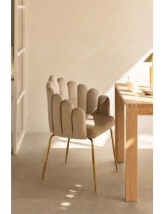 Chaise de salle à manger en velours Markina - Sklum