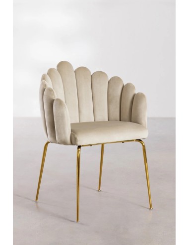 Chaise de salle à manger en velours Markina - Sklum
