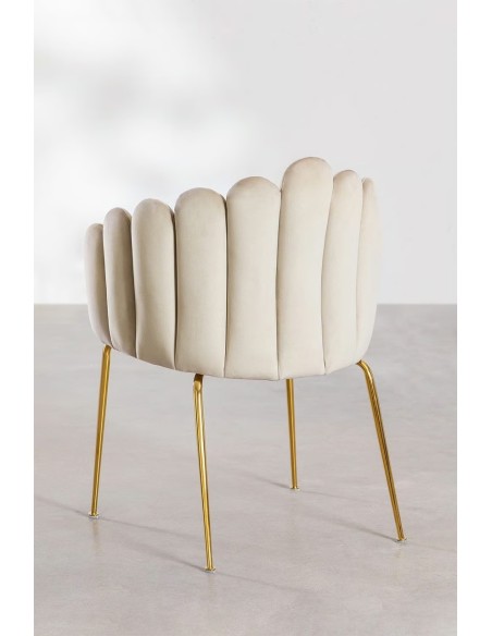 Chaise de salle à manger en velours Markina - Sklum