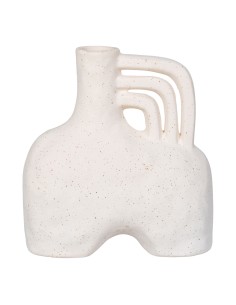 Vase en céramique - Beige 18,5x8x19,5 cm - 4441703 - House Nordic
