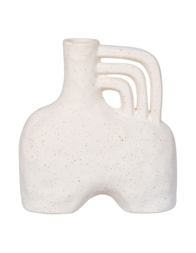 Vase en céramique - Beige 18,5x8x19,5 cm - 4441703 - House Nordic