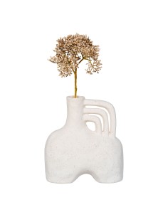 Vase en céramique - Beige 18,5x8x19,5 cm - 4441703 - House Nordic 2