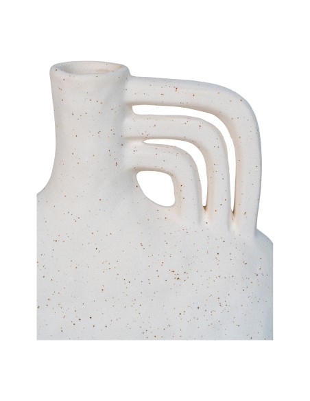 Vase en céramique - Beige 18,5x8x19,5 cm - 4441703 - House Nordic