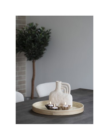 Vase en céramique - Beige 18,5x8x19,5 cm - 4441703 - House Nordic